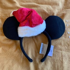 Disney Parks Classics Christmas Santa Mickey Ear Headband for Adults